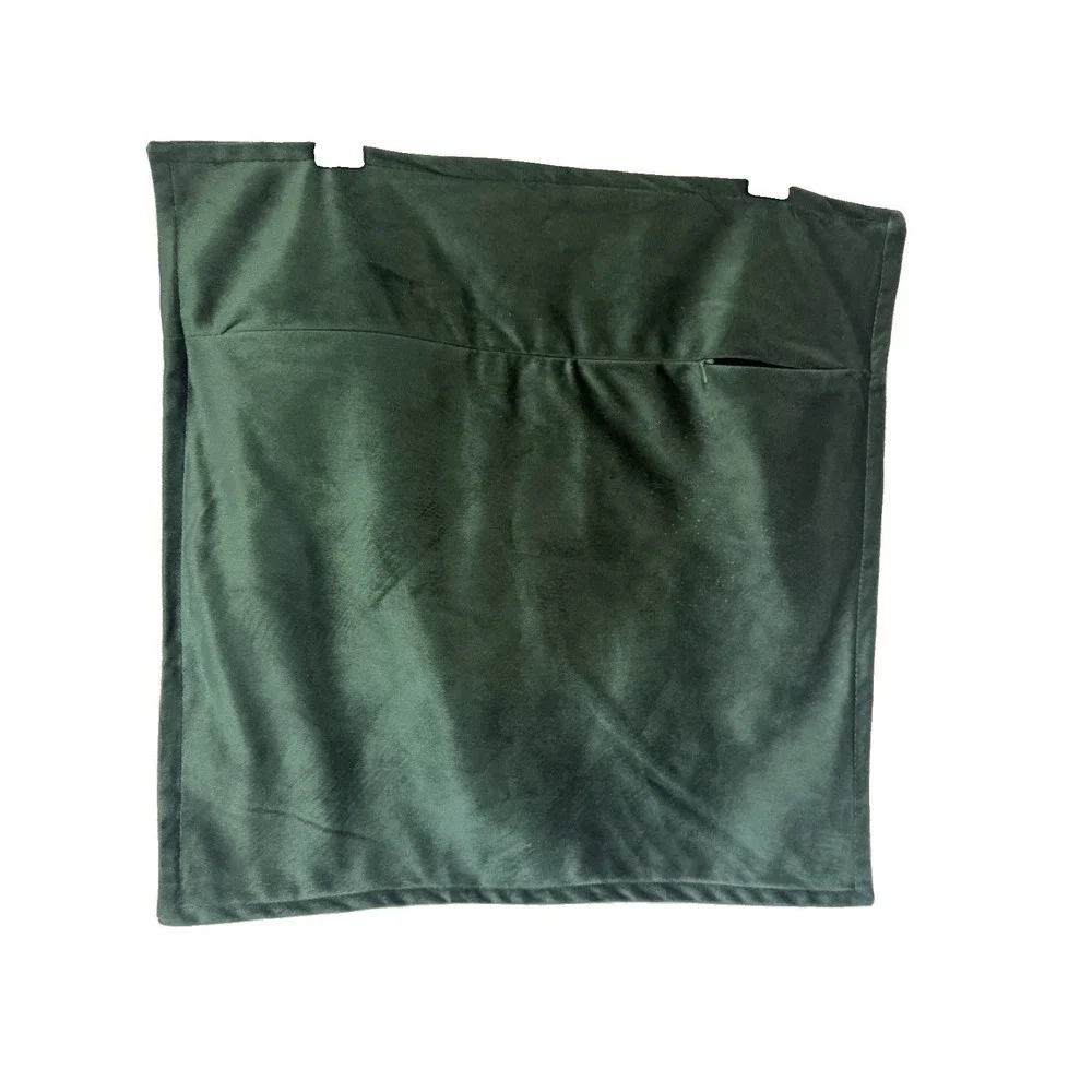 Bedsure 18x18 Dark Green Velvet Throw Pillow Cover Forest Emerald Cushion Case